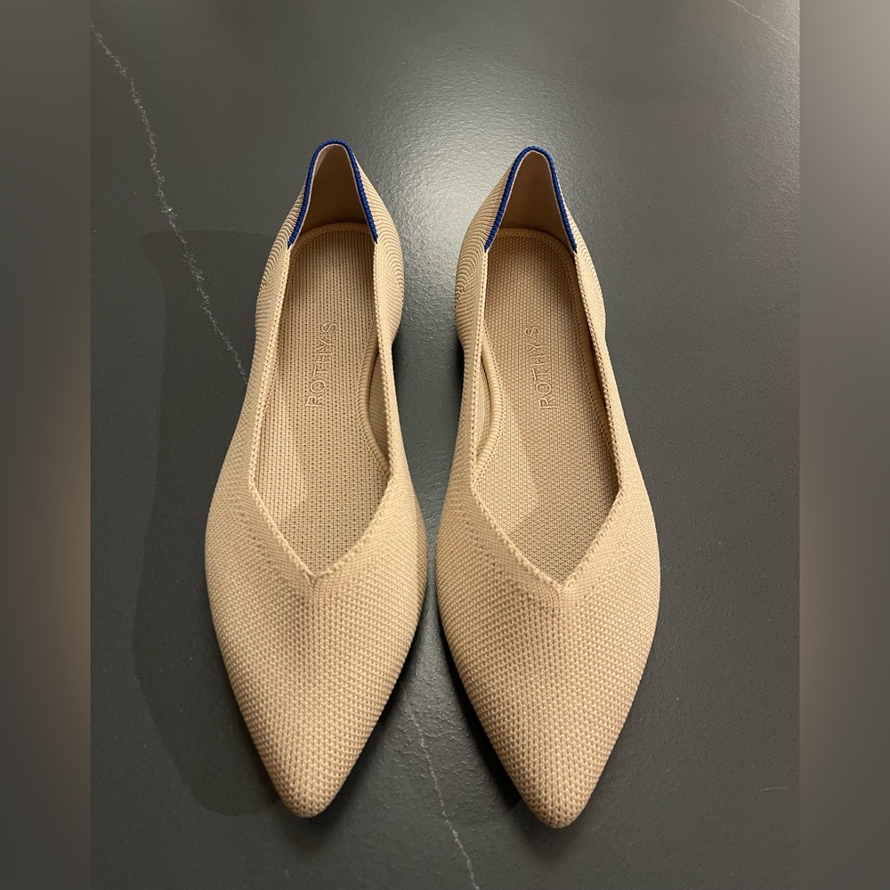 NEW ROTHY’S The Point II In Ecru Size 8 - Picture 3 of 13